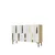 Hanah Home komoda Nota 120, 120 cm, hrast Sapphire / bela / zlatna