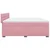 Vidaxl Box spring postelja z vzmetnico roza 200x200 cm žamet