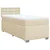 SPRING Box postelja z vzmetnico krem 80x200 cm blago