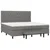 Vidaxl Box spring postelja z vzmetnico temno siva 200x200 cm blago