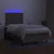 Vidaxl Box spring postelja z vzmetnico LED taupe 120x200 cm blago