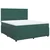 Vidaxl Box spring postelja z vzmetnico temno zelena 180x200 cm žamet