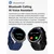 DTNO.1 Smart sat DT Watch X, Plavi (plava silikonska i crna kožna narukvica)