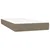 Vidaxl Box spring postelja z vzmetnico taupe 120x190 cm blago