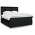 Vidaxl Box spring postelja z vzmetnico črna 180x200 cm žamet