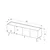 Hanah Home TV Komoda Tvc-740-Ff-1, 180x62x41 cm, Hrast