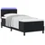 LED Box Spring Krevet s LED trakama Crna 80 x 200 cm Baršun