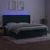 vidaXL Box spring postelja z vzmetnico LED tem. zelena 200x200cm žamet
