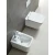 Stenski viseči bide PORTO, 36x52cm, bela - Bela - 36x29,5x52,2 cm - Sapho - PORTO - 24 - Keramika - Kvadratni - 360 - 295 - 522 - 14