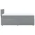 Box spring postelja z vzmetnico svetlo siva 80x200 cm blago
