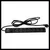 220V razvodni PDU panel 19/1U sa 8 utičnih mesta,prekidač,prenaponska zaštita,kabl 1.8m PDU-8SP-1U
