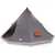 Tipi šator s krovom Siva i narančasta 560 x 560 x 300 cm taft