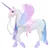 Unicorn Academy Gemstone Magic, gibljiva lutka Layla in samorog Glacier z lučmi in zvoki