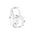HANAH HOME Set stolica (6 komada) Axle Anthracite Chrome
