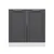 Hanah Home kuhinjski element Minar 7966, 80 cm, beli / antracit