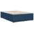 Vidaxl Posteljni okvir brez vzmetnice moder 140x190 cm blago