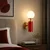 Opviq zidna lampa Moira-20201-F, 1 × E27, crvena