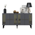 Hanah Home Konzola Junes, 150x79x40 cm, Antracit-zlatne boje