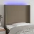 Vidaxl LED posteljno vzglavje taupe 103x16x118/128 cm blago