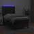 Vidaxl Box spring postelja z vzmetnico LED črn 100x200 cm umetno usnje