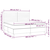 vidaXL Box spring postelja z vzmetnico temno siva 200x200 cm blago