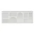 Hanah Home polica za knjige Bohem 205cm, 50 cm, bela