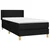 Vidaxl Box spring postelja z vzmetnico črna 80x200 cm blago
