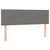 Vidaxl Box spring posteljni z vzmetnico temno siv 140x190 cm blago