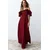 Trendyol Milla Ženska haljina TPRSS24AE00054, Bordo