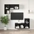 Set TV komoda Crni hrast 37 x 37 x 72 cm Konstruirano drvo