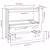 Komoda HAMAR tamnosiva 85 x 35 x 80 cm od masivne borovine