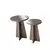 Hanah Home Set klub stolova Luna 2, 2 komada, Bronzana boja
