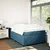 Vidaxl Box spring postelja z vzmetnico temno moder 120x190 cm žamet