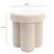Livetastic TABURE, tekstil krem barve