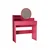 HANAH HOME Sto za šminkanje Harmony Mini Round Raspberry