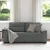 vidaXL Dvosed temno siv 180x81x84 cm blago
