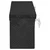 Kutija za pohranu crna 50x15x20,5 cm aluminijska