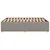 Vidaxl Posteljni okvir brez vzmetnice taupe 160x200 cm blago