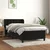 vidaXL Box spring postelja z vzmetnico črna 100x200 cm žamet