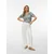 VERO MODA Bluza VMMYMILO  temno zelena / bela