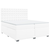 vidaXL Box spring postelja z vzmetnico bela 200x200 cm umetno usnje