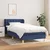 Vidaxl Box spring postelja z vzmetnico modra 100x200 cm blago