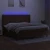 Krevet box spring s madracem LED tamnosmeđi 200x200 cm tkanina