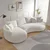 ATELIER DEL SOFA Ugaona garnitura Venedik Left White