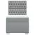 VIDAXL Box spring postelja z vzmetnico svetlo siva 90x190 cm blago