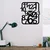 Wallity Zidni sat 48x48cm Crni