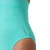 Speedo solid high neck arctic glass blue m - uk34