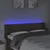 LED uzglavlje smeđesivo 147x16x78/88 cm od tkanine