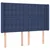 Vidaxl Box spring postelja z vzmetnico moder 140x190 cm blago