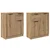 Komode 2 pcs Umjetnički hrast 60 x 30 x 70 cm Konstruirano drvo